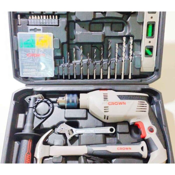 ⁦شنطة شنيور دقاق كراون 13 مم الكترونى يمين و شمال 600 وات موديل CROWN – CT10128⁩ - الصورة ⁦1⁩