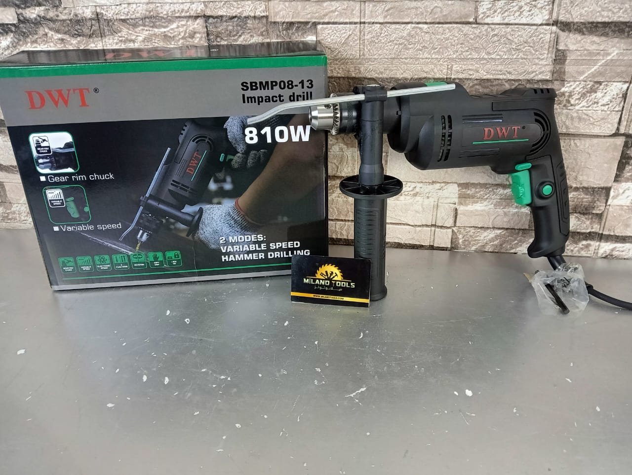 IMG-20250713-WA0031.jpg شنيور 810 وات دقاق سرعات DWT - الصورة 1