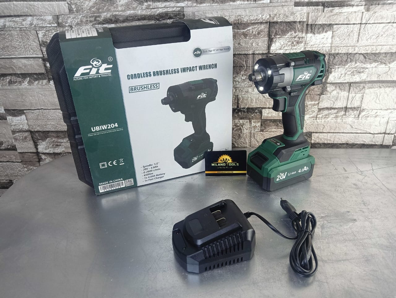 IMG-20250811-WA0009 دريل 1/2 بوصة بطارية ليثيوم 20 فولت 650 نيوتن Fit - الصورة 1